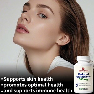Reduziertes Glutathion <span class=keywords><strong>500</strong></span> <span class=keywords><strong>mg</strong></span> 120 vegetarische Kapseln Private Label Hautaufhellung Nahrungsergänzungsmittel - Product Image 2