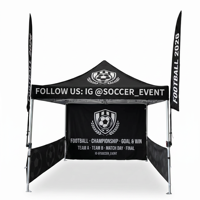 Tente de réception personnalisée 3x3 m en aluminium, tente publicitaire imperméable en tissu Oxford, pour salon professionnel, événement extérieur, chapiteau, gazebo