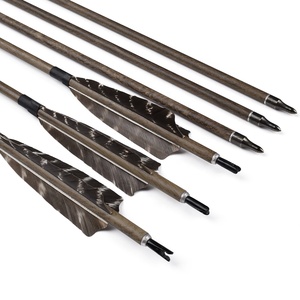 Flèche en carbone à pointe amovible en fibre de carbone à grain de <span class=keywords><strong>bois</strong></span> 400-700 Plume de dinde - Product Image 3