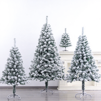 Hochwertiger PVC-Außen-Weihnachtsbaum für Zuhause, Büro und Partydekoration Weißer Beflockter Riesiger Künstlicher Schneebaum