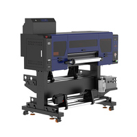 Impresora de Etiquetas UV DTF de 24 Pulgadas, Cabezal I3200, Máquina de Impresión de Etiquetas UV en Rollo Todo en Uno con Pantalla Táctil, Windows 10, Semi-Automática