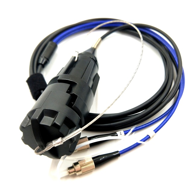 ZLTC Outdoor Optical Fiber Connector Field Armored Cable YZB 2 Cores Plug Fiber Assemblies