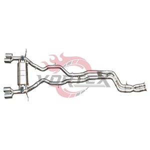 Échappement arrière Vortex en acier inoxydable X-Pipe Valvetronic compatible avec BMW F80 F82 M3 M4 3.0T, années 2014 à 2018, tuyau de tuning - Product Image 6