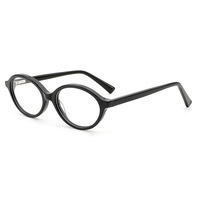 Lunettes de vue ovales en acétate massif de qualité supérieure, design imprimé, monture durable pour adultes, pour la mode quotidienne, protection UV, résine transparente