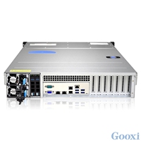 2U 25-Bay Rackmount-Gehäuse mit 12 Gb/s Expander-Backplane SGPIO-Unterstützung ATX-Formfaktor Server-Anwendung mit Lüfter auf Lager