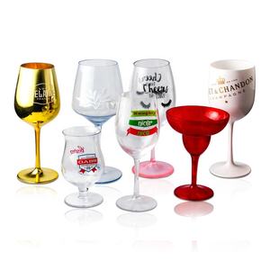 Verres à vin gobelet en plastique doré de couleur métallique, haute qualité, luxe, 450 ml, verres à vin 16 oz, verre vintage, fabriqué au Vietnam - Product Image 6