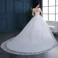 Robe de mariée en Tulle, grande taille, style rétro, motif de petites fleurs, tenue de mariée élégante, mode 2020, vente en gros