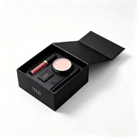 Boîte cadeau pliable rose Y2K magnétique rabattable personnalisée, emballage rigide de luxe pour cosmétiques soins de la peau