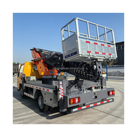 Plate-forme de travail aérien télescopique 20-33m Fabricant de véhicules de camion Ventes Qualité stable Haute fiabilité