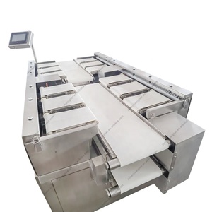 Peseuse manuelle à convoyeur multi-têtes de haute qualité pour combinaisons de filets de saumon, de bœuf et de poisson, avec fonction de pesage par lots - Product Image 6