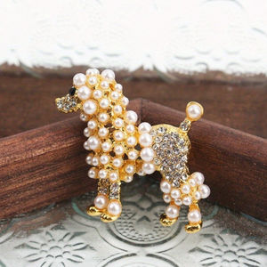 <span class=keywords><strong>Broche</strong></span> élégante en imitation perle, badge mignon en forme d'animal, bijoux de mode pour femmes, accessoires vestimentaires unisexes - Product Image 1