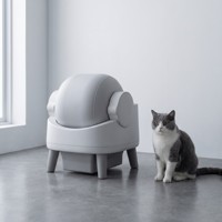 Bac à litière automatique pour chat, grand, intelligent, à faible bruit, autonettoyant, avec capteur WIFI et application pour chats