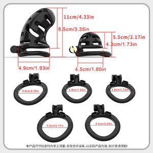 กรงผู้ชายพรหมจรรย์กรงเพศชายกรงพรหมจรรย์ล็อคอวัยวะเพศชายล็อคอวัยวะเพศชายควบคุมระยะไกลของเล่นทางเพศ BDSM สำหรับอวัยวะเพศชาย - Product Image 6