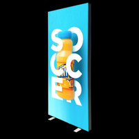 Stand d'exposition modulaire en tissu 10x10 personnalisé avec éclairage LED sans cadre, en aluminium, pour salons professionnels et expositions