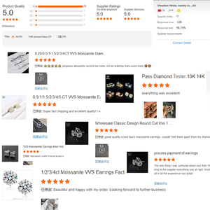 IGI chứng nhận vvs phòng thí nghiệm phát triển bông tai kim cương tùy chỉnh 18K Vàng Vòng phòng thí nghiệm tạo ra bông tai kim cương đồ trang sức tốt người đàn ông Phụ nữ - Product Image 6