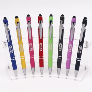 Bolígrafo Metálico Multifunción con Pantalla Táctil Personalizable, Grabado Láser con Logotipo, Tinta Negra/Azul, Moderno, Venta Caliente - Product Image 1