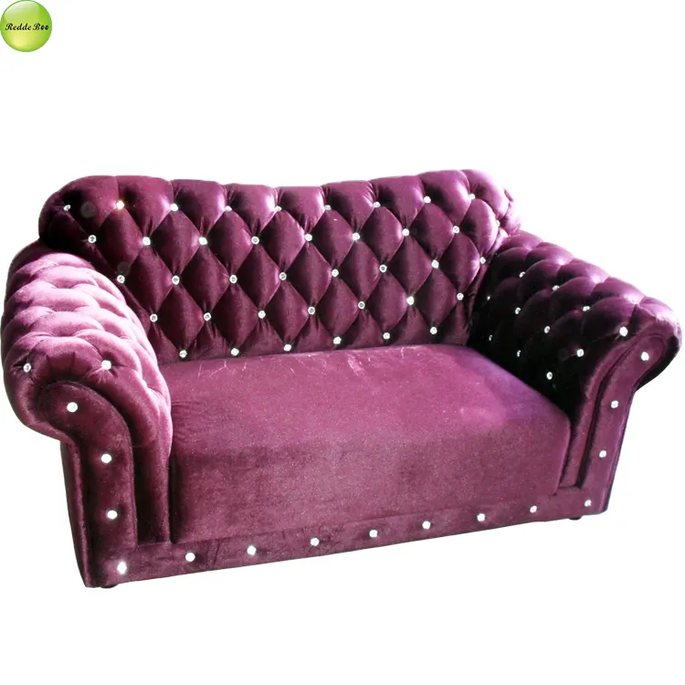 Unique européen classique Diamant Fond Style Rare Violet Bois Salon En Bois Canapé Ensemble Meubles