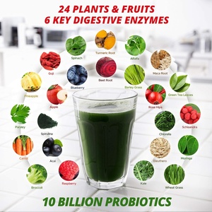 Poudre de Super Greens de Qualité Supérieure à Marque Blanche, Mélange Antioxydant et Énergétique Lyophilisé, Inuline, Vitamines et Probiotiques de Qualité Alimentaire - Product Image 3