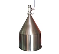 Trémie de stockage: trémie en acier inoxydable 304, cylindre liquide de pâte, accessoires de machine de remplissage, seau matériel de goutte