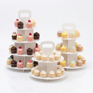 Expositor <span class=keywords><strong>de</strong></span> cartón corrugado portátil personalizado PDQ <span class=keywords><strong>para</strong></span> bebidas, alimentos, repostería, pasteles, dulces y otros productos <span class=keywords><strong>para</strong></span> bodas. - Product Image 3