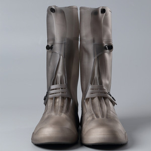 Bottes <span class=keywords><strong>de</strong></span> <span class=keywords><strong>pluie</strong></span> YL6035 antidérapantes, imperméables, épaissies et résistantes à l'usure pour les jours <span class=keywords><strong>de</strong></span> <span class=keywords><strong>pluie</strong></span> estivaux – Couvre-chaussures pour hommes et femmes - Product Image 5