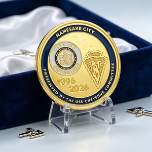 Moneda Conmemorativa de <span class=keywords><strong>Submarino</strong></span> Estadounidense Personalizada OEM, Moneda Coleccionable de Metal 3D con Acabado Dorado Antiguo, Fabricante de Monedas Marítimas - Product Image 1