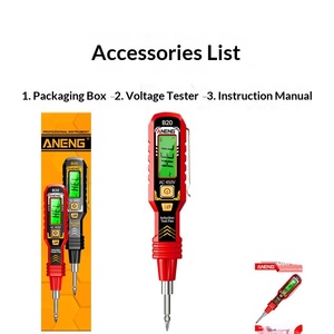 Testador de Tensão de Alta Precisão com Detecção de Quebra Multifuncional e Display <span class=keywords><strong>Digital</strong></span>, Testador de Tensão Indutivo para Eletricistas - Product Image 6