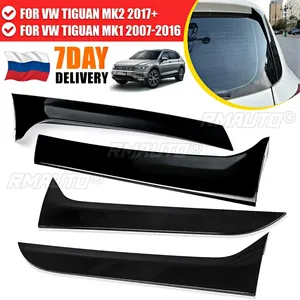 สปอยเลอร์หลังกระจกสีดำเงา พร้อมครีบข้างสำหรับตกแต่ง VW Tiguan MK2 ปี 2017 2018 2019 2020+ / MK1 ปี 2007-2016 สีดำเงา 2 ชิ้น - Product Image 1