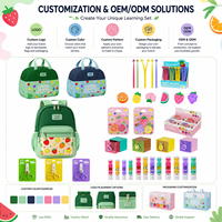 Ofertas de Soluciones Integrales de Papelería Set de Aprendizaje para Niños Regalo de Cumpleaños Cuaderno Regalo para Estudiantes Set de Papelería Escolar de Dibujos Animados