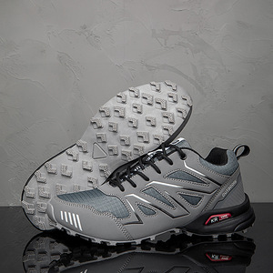 Chaussures de randonnée pour hommes, chaussures de marche en plein air respirantes en maille, semelle extérieure en caoutchouc, semelle intermédiaire EVA, taille 13 - Product Image 1