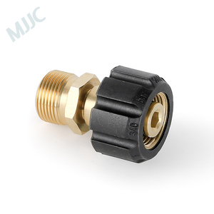 <span class=keywords><strong>Mjjc</strong></span> โฟมกันหิมะทำจากทองเหลืองตัวต่อสำหรับ M22x1.5mm เกลียวตัวผู้ที่มีเส้นผ่านศูนย์กลางภายใน14มม. - Product Image 2