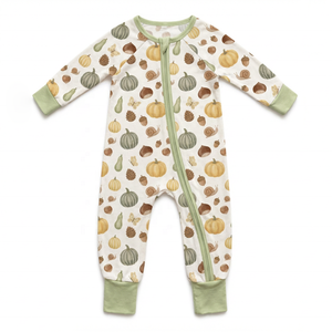Nouvelle Collection Automne 2025 – Barboteuses Décontractées <span class=keywords><strong>en</strong></span> Tricot à Manches Longues et Fermeture Éclair Imprimées pour Bébés Unisexe (<span class=keywords><strong>3</strong></span>-6 Mois) – Vêtements Fille ODM - Product Image 1