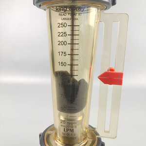 Đồng hồ đo lưu lượng phao kim kép với thiết kế đường sắt, PSU/Viton cho hóa chất - Product Image 2