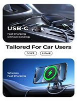 Câble LISEN USB C vers USB C avec charge rapide PD 60W, conception à angle droit pour iPhone 16 Pro Max 15 Plus Samsung S24, chargeur de voiture