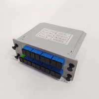 Répartiteur de fibre optique PLC de type cassette 1x32 avec connecteurs SC UPC et pigtail pour FTTH, répartiteur de fibre optique 1xN
