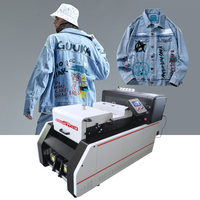 Imprimante dtf a3 à haute vitesse, poudre tournante, en un, double tête, traceur tissu, pour t-shirts