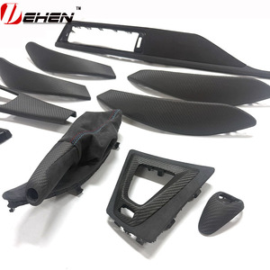 قطع داخلية من ألياف الكربون الحقيقية لسيارة BMW M2 F87 M2C موديلات 2014-2021، غطاء زخرفي للوحة القيادة من الألكانتارا، 10 قطع - Product Image 3