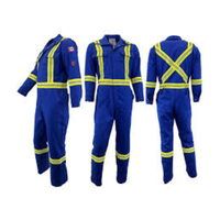 Overol de Alta Visibilidad Atlas FR Arc Flash, Mezcla de Algodón, Resistente al Fuego, Transpirable, Resistente a Ácidos, Antipolvo, Secado Rápido, Impermeable