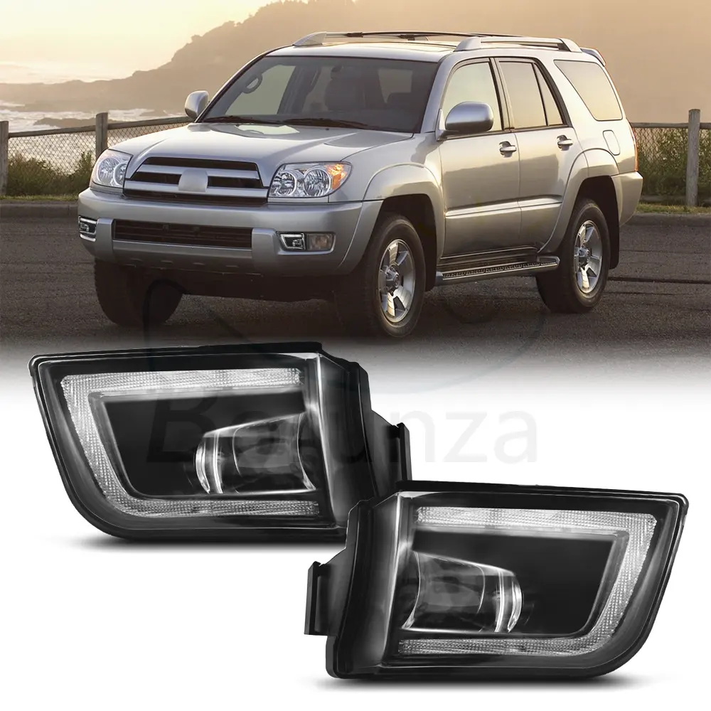 Cocok untuk Toyota 4 RUNNER 4 RUNNER 2003 2004 2005 LED lampu berjalan siang hari dengan lampu kabut kemudi