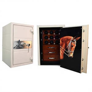 Eonluxe Caja de Seguridad para <span class=keywords><strong>Relojes</strong></span> con 9 Ranuras, Joyero Metálico Ignífugo con Cerradura de Contraseña y Cierre con Llave, Caja de Almacenamiento Eagle Horse - Product Image 6