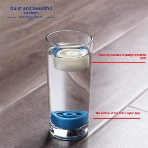 15-Zoll 2-Zoll Doppelreihige PA-Lenkrolle mit blauer Oberplatte, Hochleistungs-Nylon-Laufrollen für Waschmaschinen und Kühlschränke - Product Image 1