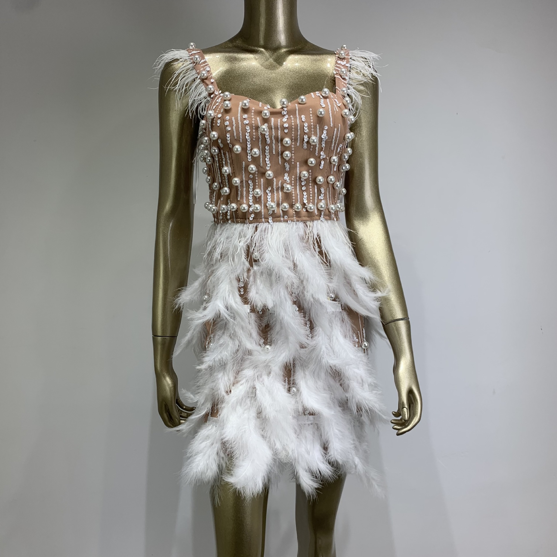 Red Sequin A-line Party Dress With Beading For Women Red Sequin A-line Party Dress With Beading For Women