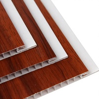 Plaque de plafond en PVC imperméable à l'eau, imitation bois, 300x9mm, fabricant pour salon, écologique