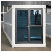 Maison conteneur pliable de 20 pieds, bureau préfabriqué, bâtiment de dortoir temporaire, hôtels, centres commerciaux, maisons, salon, chambre à coucher