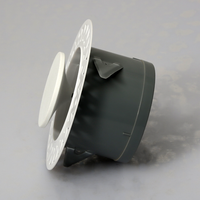 Diffuseur d'air de plafond rond sans cadre, grille de ventilation invisible encastrée pour la ventilation intérieure
