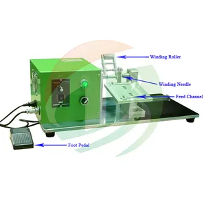 TOB Semi-auto Small Coil Winding Machine For Li Ion Battery Electrode And Separator Film