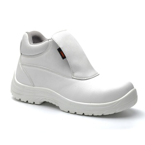 Botas de trabajo de cuero de corte medio para hombre y mujer con logotipo personalizado, punta de acero, certificación CE <span class=keywords><strong>EN</strong></span> ISO 20345 ESD, antideslizantes, impermeables para - Product Image 4