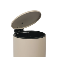 Poubelle à pédale fine de haute qualité avec couvercle, petite poubelle en métal pour la maison, 3/5 litres, avec seau intérieur amovible pour salle de bain