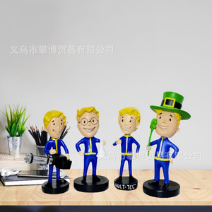 ฟิกเกอร์เรซิ่น Fallout ตัวการ์ตูนส่ายหัว ของตกแต่งโต๊ะทำงาน ของประดับสำนักงาน บรรจุภัณฑ์ชิ้นเดียว - Product Image 4