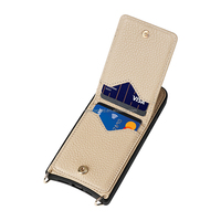 Casing Ponsel Kulit Desain Bisnis dengan Tempat Kartu Pelindung Dompet untuk iPhone 17 18 Pro Max